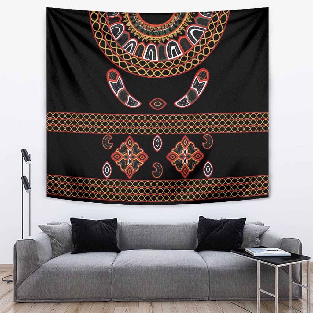 Cameroon Traditional Toghu Pattern Tapestry
