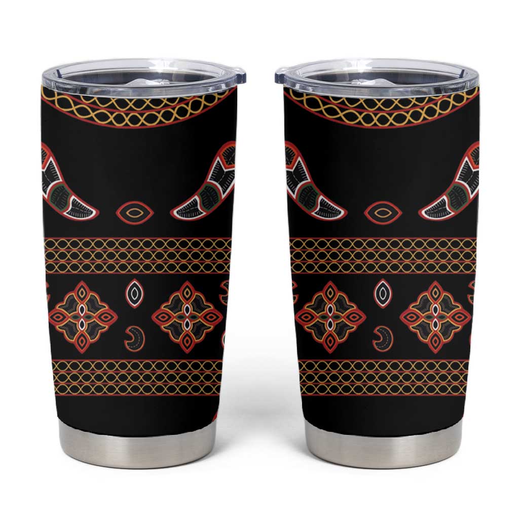 Cameroon Traditional Toghu Pattern Tumbler Cup