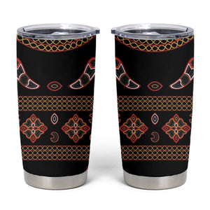 Cameroon Traditional Toghu Pattern Tumbler Cup