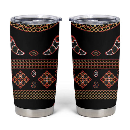 Cameroon Traditional Toghu Pattern Tumbler Cup
