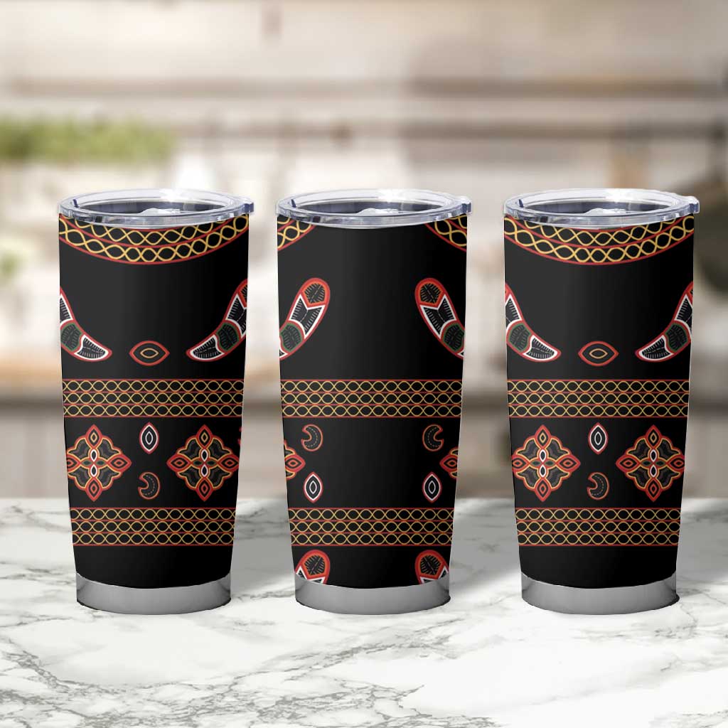 Cameroon Traditional Toghu Pattern Tumbler Cup