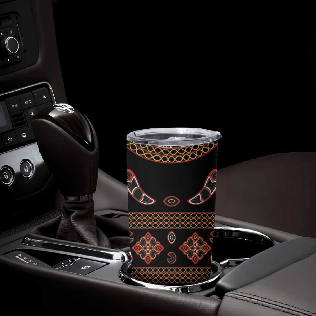 Cameroon Traditional Toghu Pattern Tumbler Cup