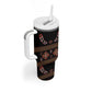 Cameroon Traditional Toghu Pattern Tumbler With Handle