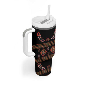 Cameroon Traditional Toghu Pattern Tumbler With Handle