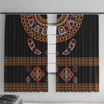 Cameroon Traditional Toghu Pattern Window Curtain