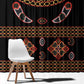 Cameroon Traditional Toghu Pattern Window Curtain
