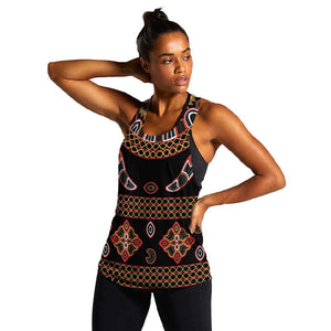 Cameroon Traditional Toghu Pattern Women Racerback Tank