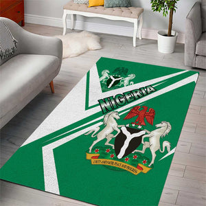 Nigeria Coat Of Arms Sporty Style Area Rug