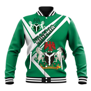 Nigeria Coat Of Arms Sporty Style Baseball Jacket
