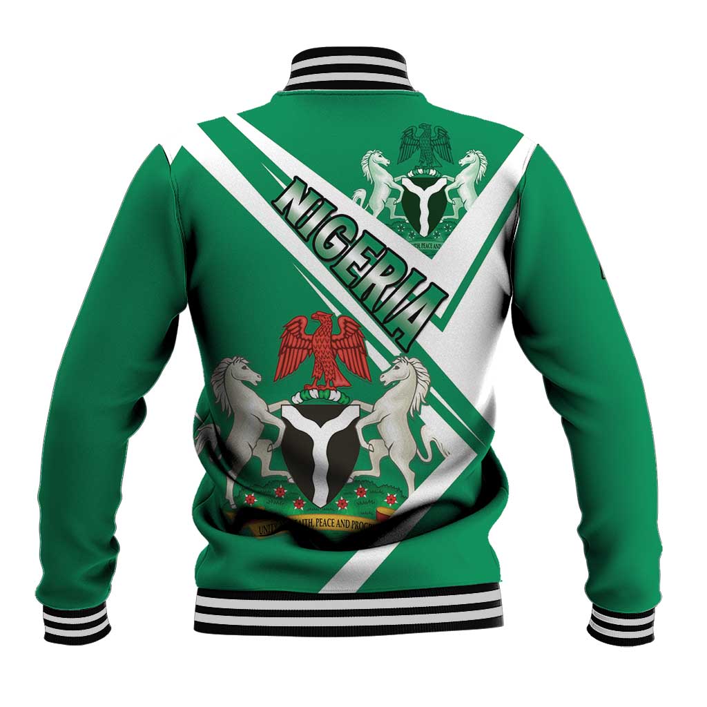 Nigeria Coat Of Arms Sporty Style Baseball Jacket