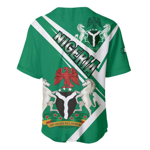 Nigeria Coat Of Arms Sporty Style Baseball Jersey