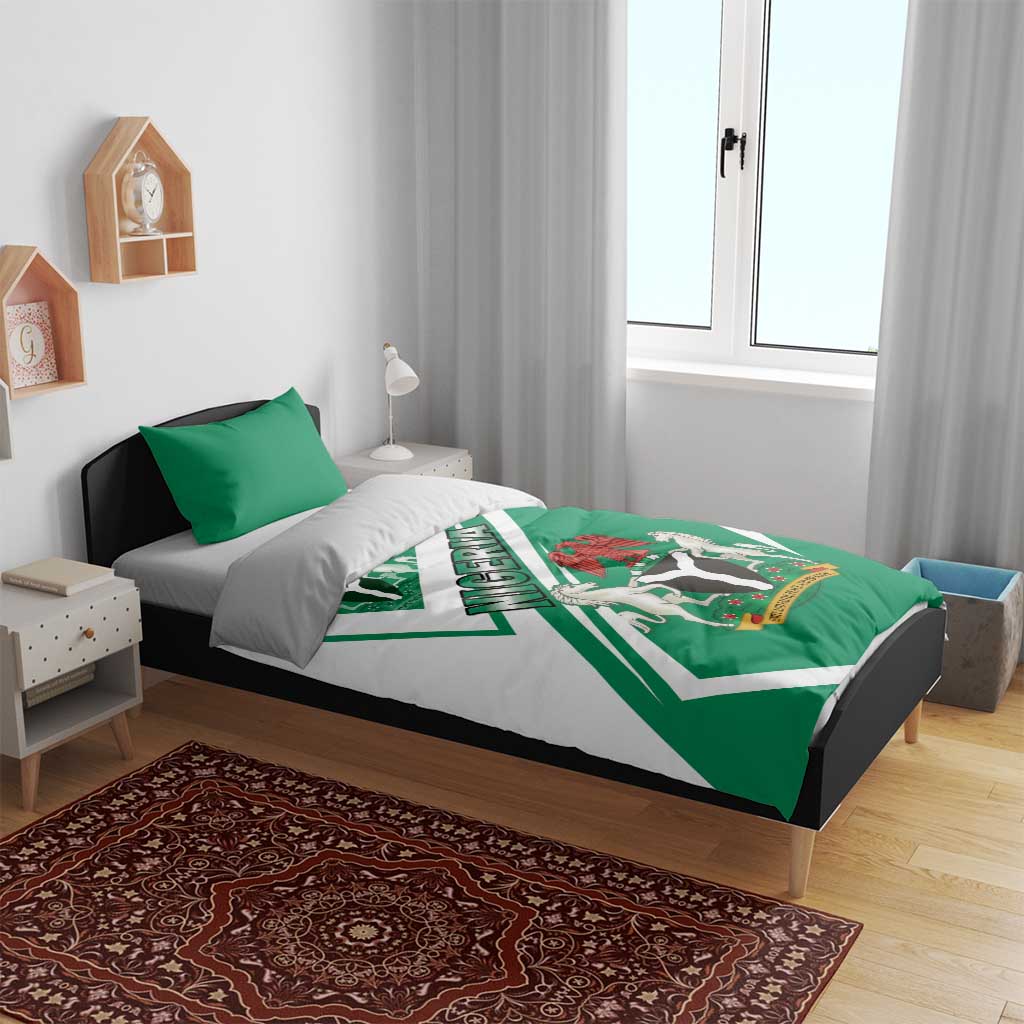 Nigeria Coat Of Arms Sporty Style Bedding Set