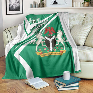 Nigeria Coat Of Arms Sporty Style Blanket