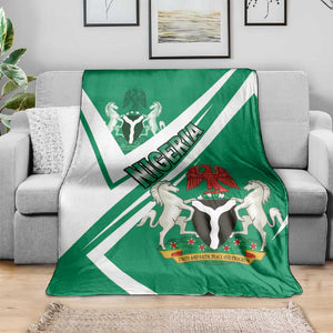 Nigeria Coat Of Arms Sporty Style Blanket
