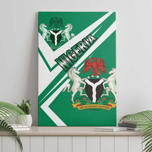 Nigeria Coat Of Arms Sporty Style Canvas Wall Art