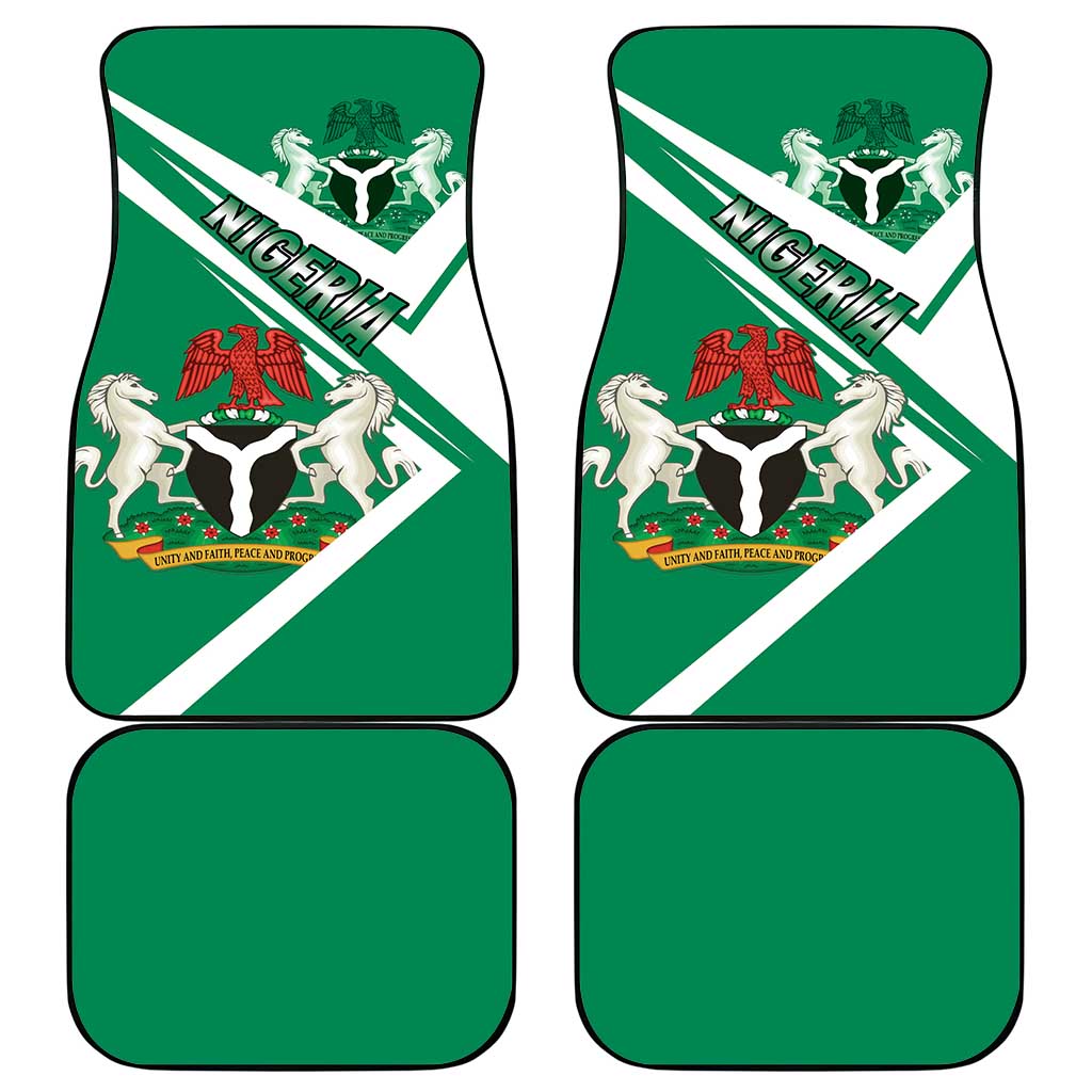 Nigeria Coat Of Arms Sporty Style Car Mats