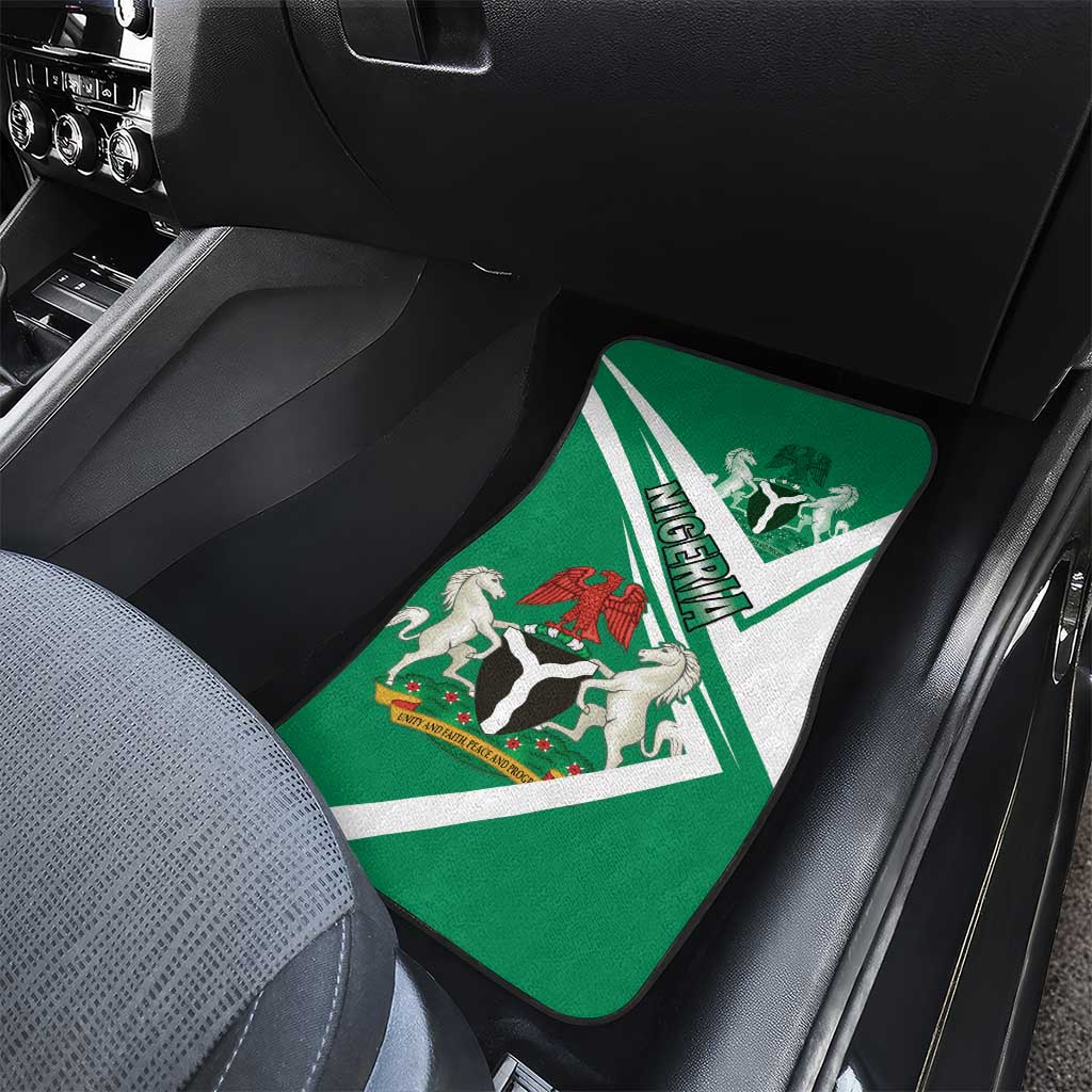 Nigeria Coat Of Arms Sporty Style Car Mats