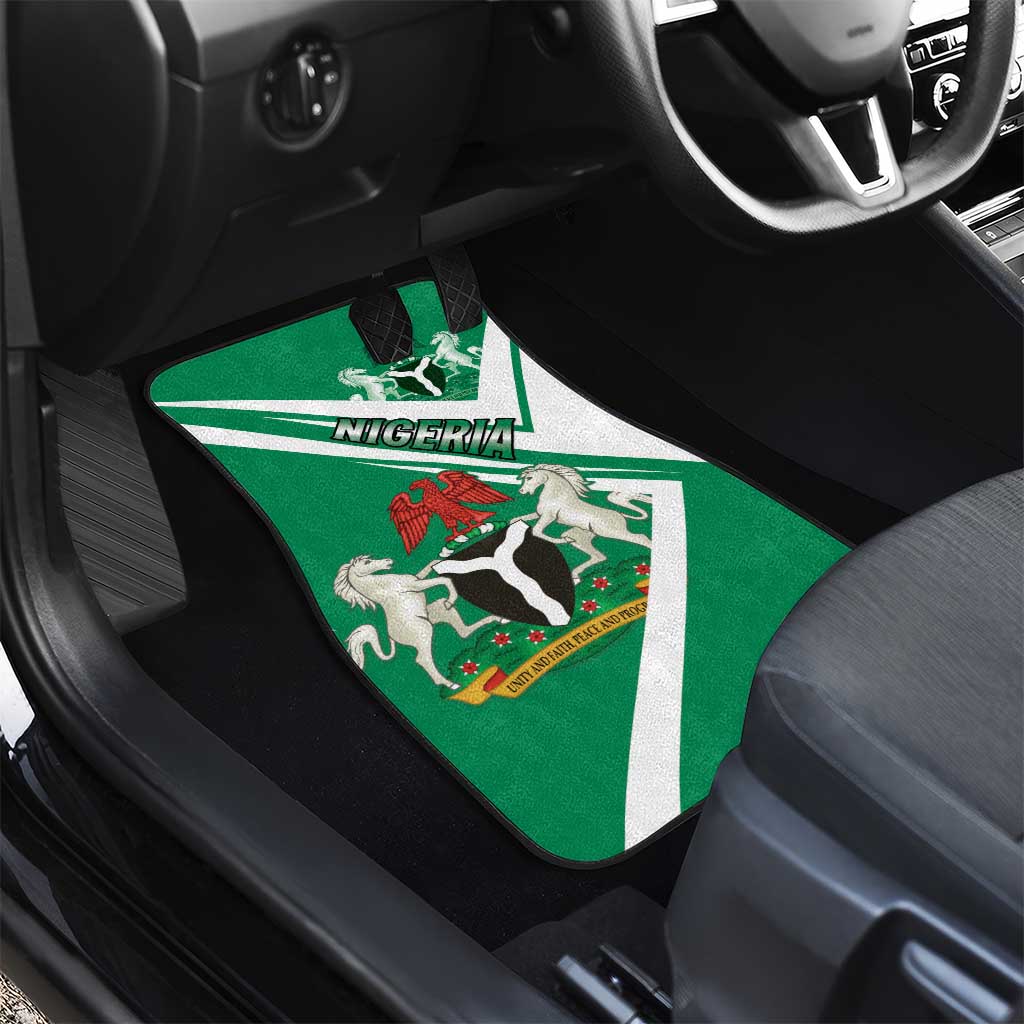 Nigeria Coat Of Arms Sporty Style Car Mats