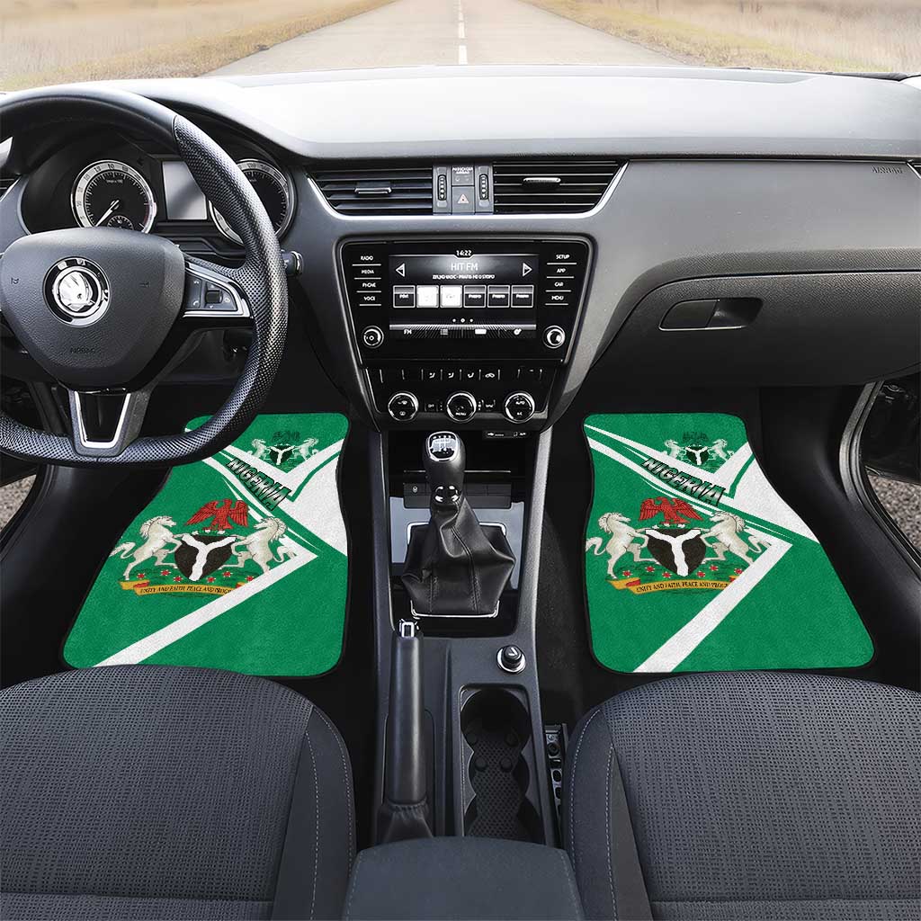Nigeria Coat Of Arms Sporty Style Car Mats