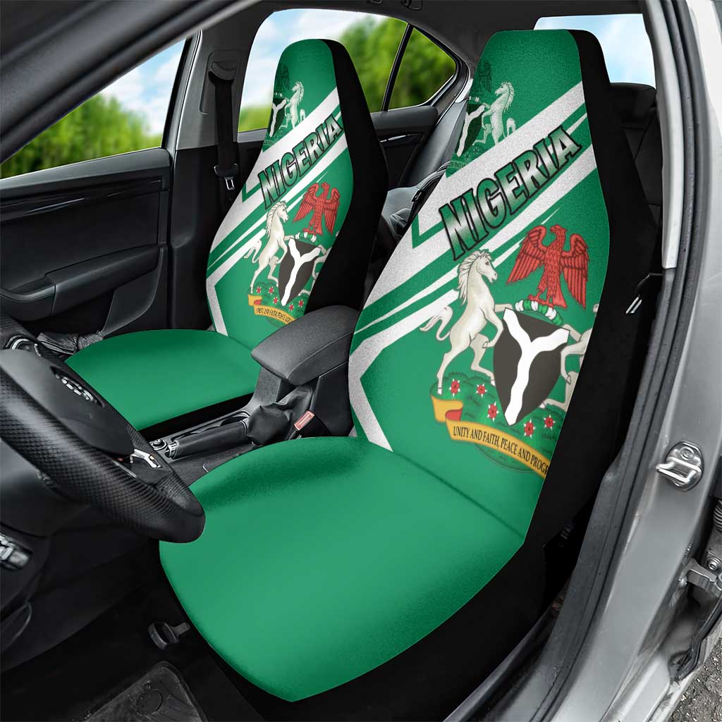 Nigeria Coat Of Arms Sporty Style Car Seat Cover