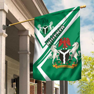 Nigeria Coat Of Arms Sporty Style Garden Flag