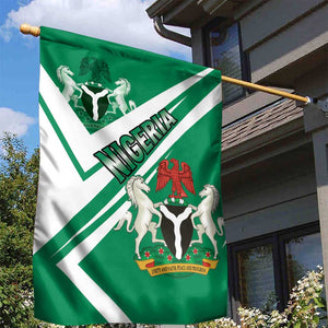 Nigeria Coat Of Arms Sporty Style Garden Flag
