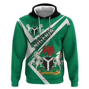 Nigeria Coat Of Arms Sporty Style Hoodie