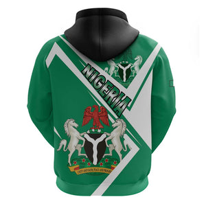 Nigeria Coat Of Arms Sporty Style Hoodie
