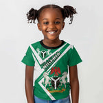 Nigeria Coat Of Arms Sporty Style Kid T shirt