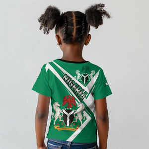 Nigeria Coat Of Arms Sporty Style Kid T shirt