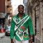 Nigeria Coat Of Arms Sporty Style Long Sleeve Button Shirt
