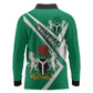 Nigeria Coat Of Arms Sporty Style Long Sleeve Polo Shirt