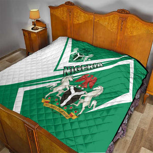 Nigeria Coat Of Arms Sporty Style Quilt