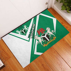 Nigeria Coat Of Arms Sporty Style Rubber Doormat