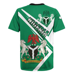 Nigeria Coat Of Arms Sporty Style Rugby Jersey