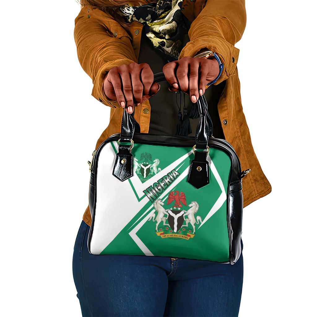Nigeria Coat Of Arms Sporty Style Shoulder Handbag