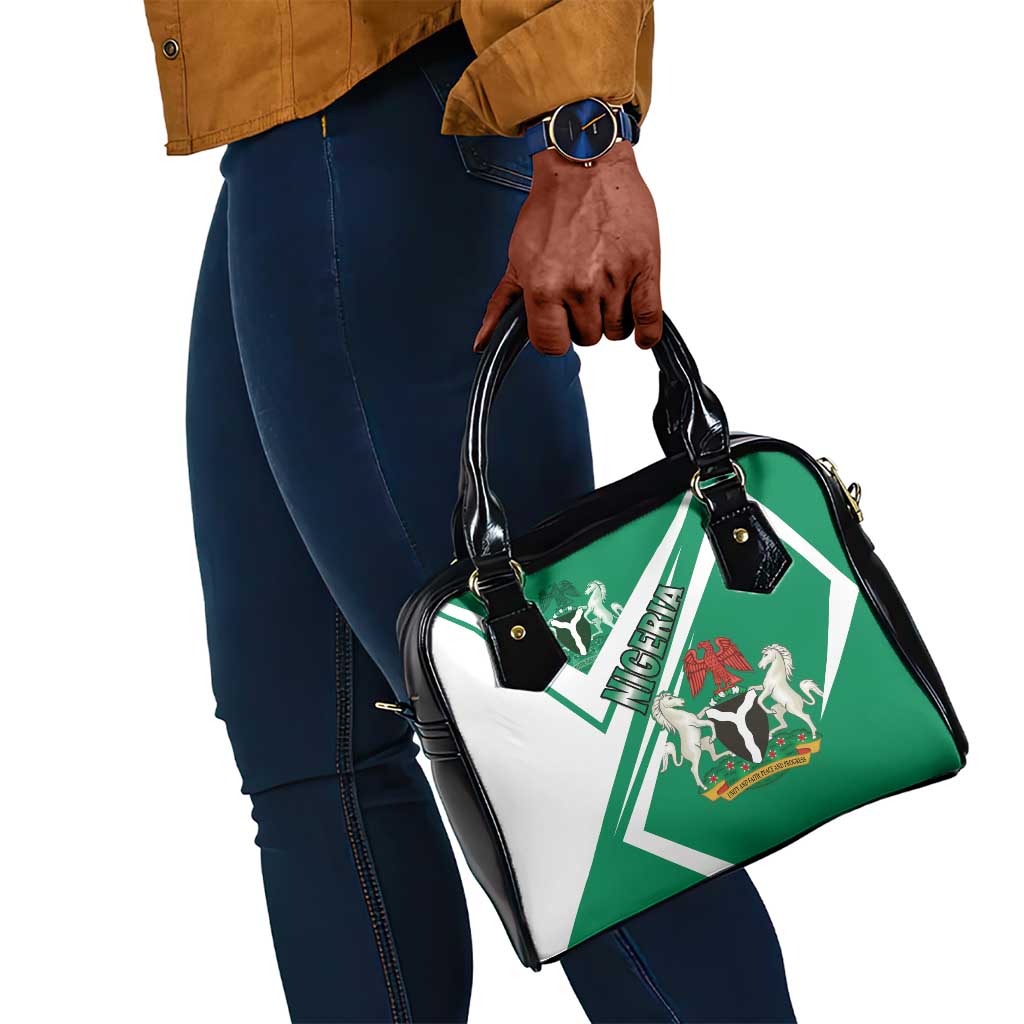Nigeria Coat Of Arms Sporty Style Shoulder Handbag