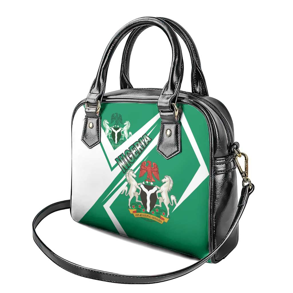 Nigeria Coat Of Arms Sporty Style Shoulder Handbag