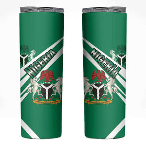 Nigeria Coat Of Arms Sporty Style Skinny Tumbler