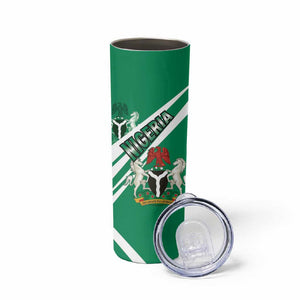 Nigeria Coat Of Arms Sporty Style Skinny Tumbler