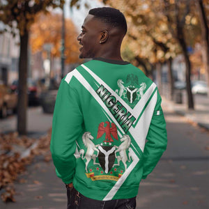Nigeria Coat Of Arms Sporty Style Sweatshirt