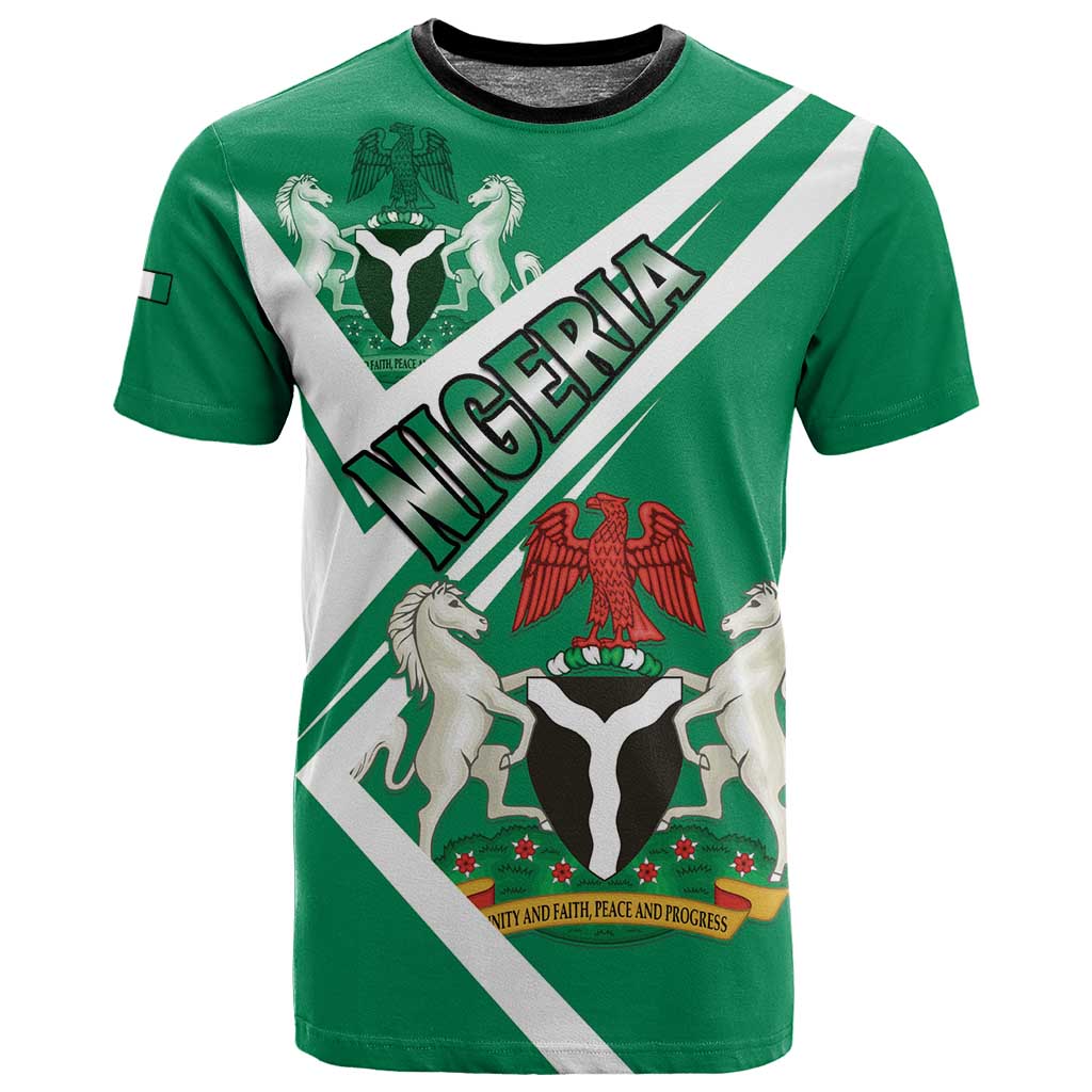 Nigeria Coat Of Arms Sporty Style T shirt