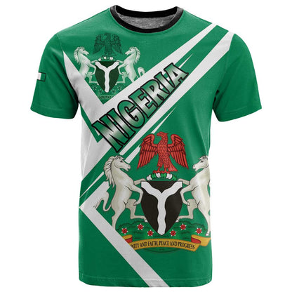 Nigeria Coat Of Arms Sporty Style T shirt
