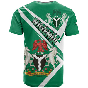 Nigeria Coat Of Arms Sporty Style T shirt