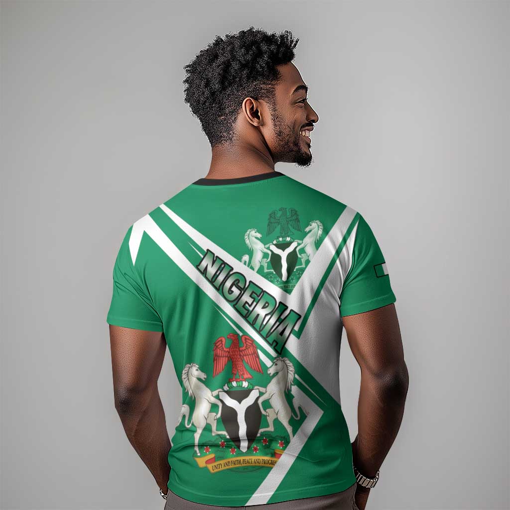 Nigeria Coat Of Arms Sporty Style T shirt