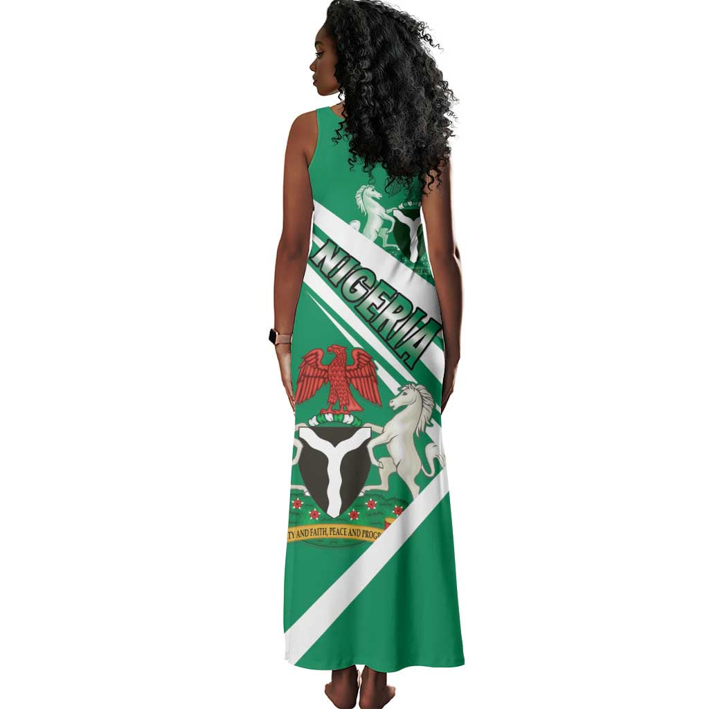 Nigeria Coat Of Arms Sporty Style Tank Maxi Dress