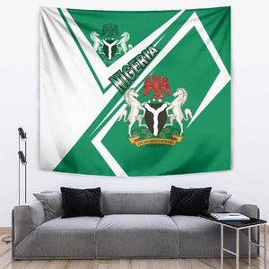Nigeria Coat Of Arms Sporty Style Tapestry