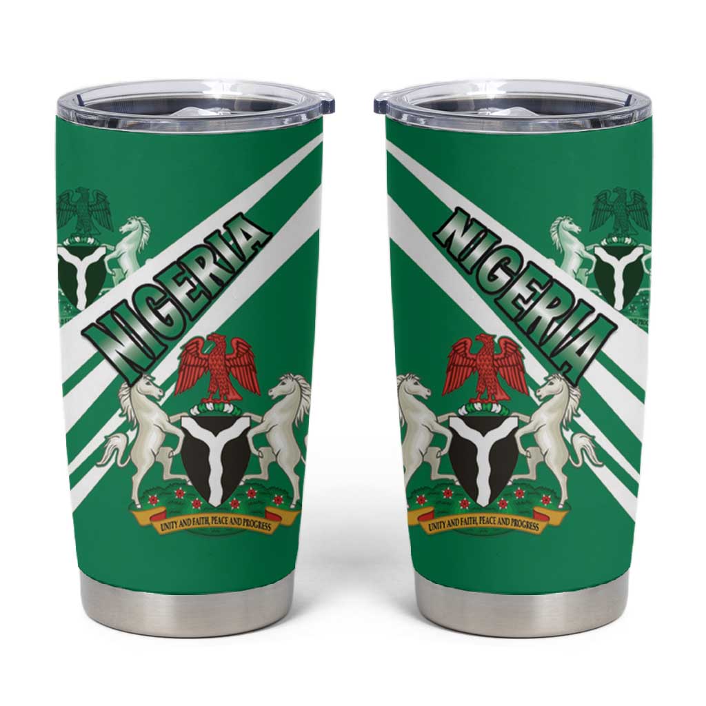 Nigeria Coat Of Arms Sporty Style Tumbler Cup
