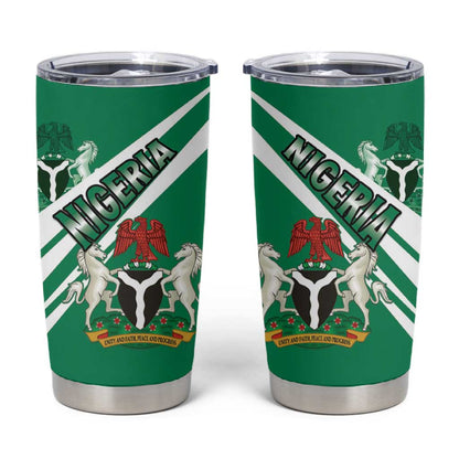 Nigeria Coat Of Arms Sporty Style Tumbler Cup