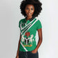 Nigeria Coat Of Arms Sporty Style Women Polo Shirt